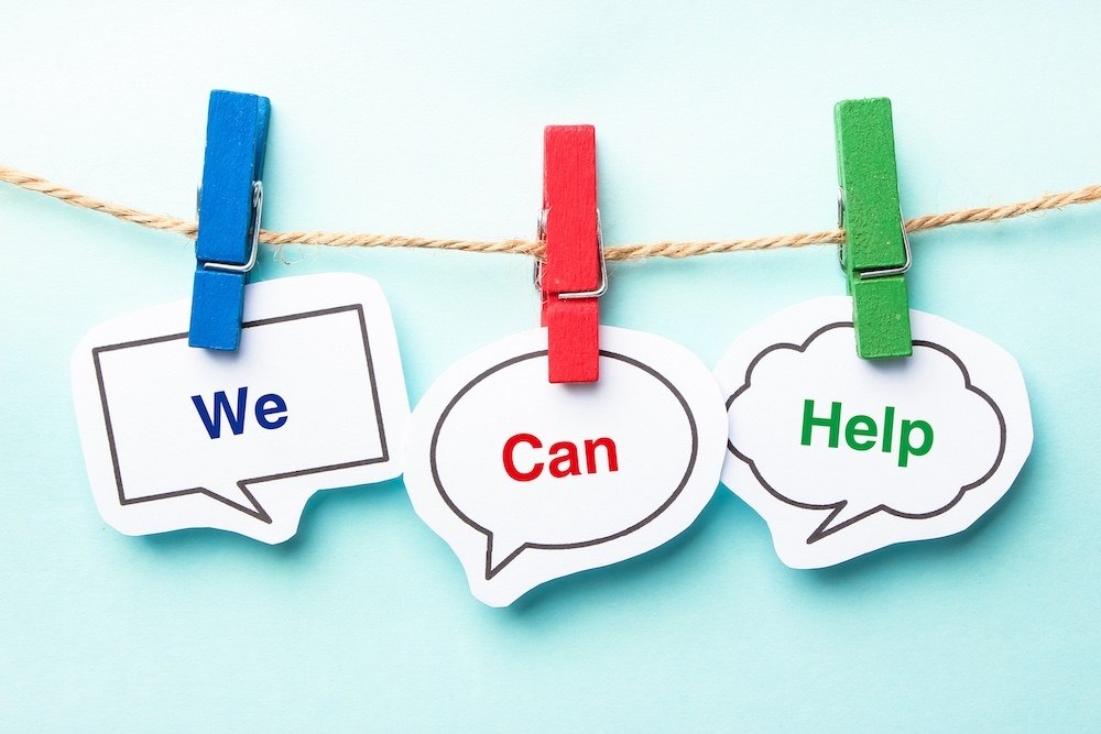 The words "we can help" with family intervention services.